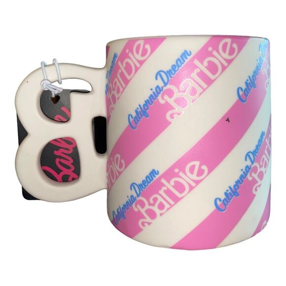 NEW BARBIE California Dreams 21oz Pink SoftTouch Matte Finish Mug - Picture 3 of 7